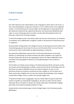 E-Book-Fernleihe - Zentraler Fernleih
