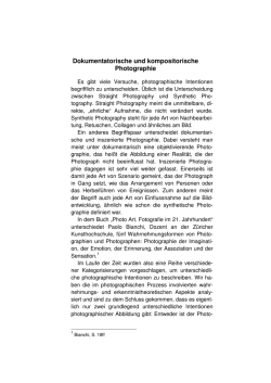 Dokumentatorische und kompositorische Photographie