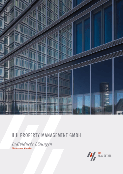 HIH PROPERTY MANAGEMENT GMBH