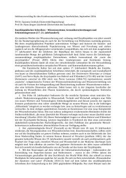 eine eigene Sektion - Universit&auml;t des Saarlandes