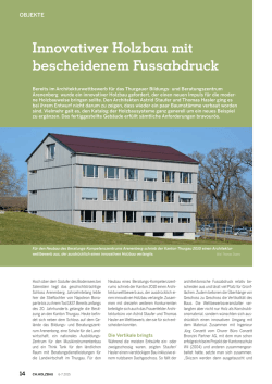 Innovativer Holzbau mit bescheidenem Fussabdruck