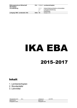 Inhalt - Bildungszentrum Wirtschaft Weinfelden