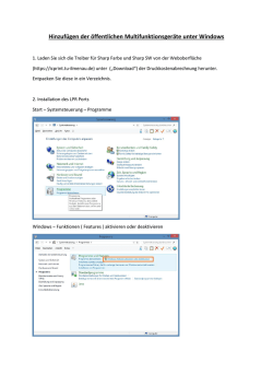 Hinzuf&uuml;gen der &ouml;ffentlichen Multifunktionsger&auml;te unter Windows