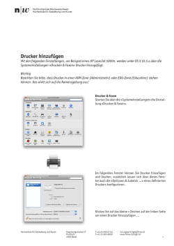 Drucker hinzuf&uuml;gen
