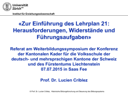 LP21 Prof. Dr. Lucien Criblez