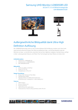 Samsung UHD-Monitor U28E850R LED Außergewöhnliche