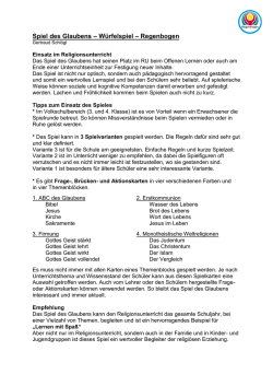 Spiel des Glaubens – Würfelspiel – Regenbogen