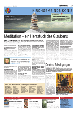 Meditation – ein Herzstück des Glaubens