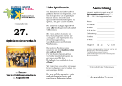 Eine ausführliche Einladung zur Spielemeisterschaft kannst du