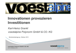 Innovationen provozieren Investitionen