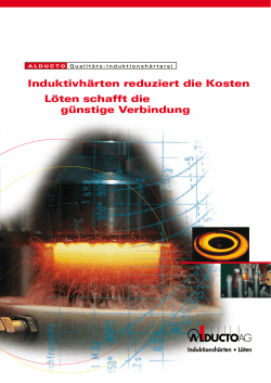 Induktivh&auml;rten reduziert die Kosten L&ouml;ten schafft die g&uuml;nstige