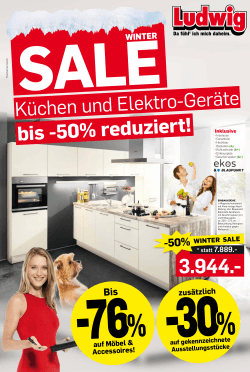 Küchen und Elektro-Geräte bis -50% reduziert!