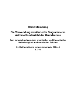 Heinz Steinbring Die Verwendung strukturierter