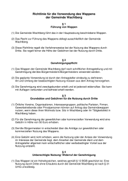 Richtlinie für die Verwendung des Wappens der Gemeinde Wachtberg