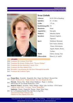 Sven Gielnik - Talent Scout