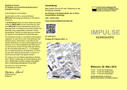 impulse - SEMINAR-SCHWAEBISCH-GMUEND