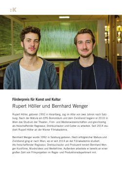 Rupert Höller und Bernhard Wenger
