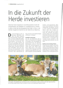 In die Zukunft der
