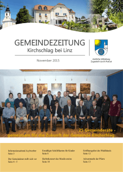 Gemeindezeitung November 2015
