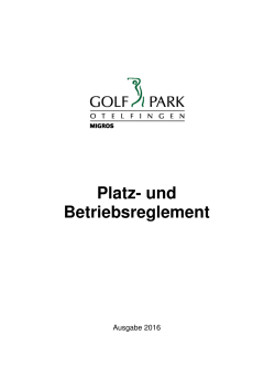 Platz - Golfparks