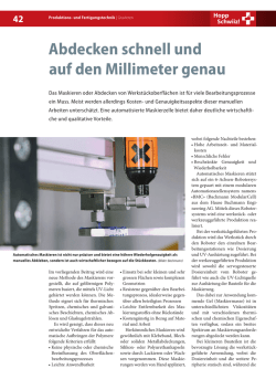 Abdecken schnell und auf den Millimeter genau