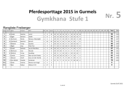 Pferdesporttage 2015 in Gurmels Gymkhana Stufe 1 Nr. 5.