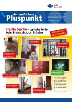 Hei&szlig;e Sache&ndash; typische Fehler beim Brandschutz an Schulen