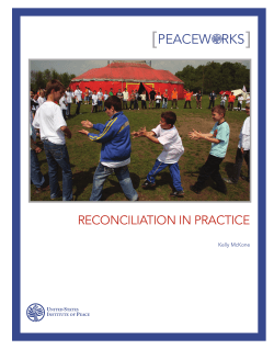 Reconciliation in Practice - United States Institute of Peace