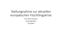 Powerpointpräsentation von Heinz Fassmann