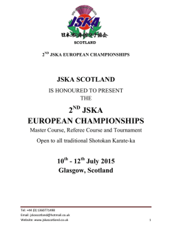 2 JSKA EUROPEAN CHAMPIONSHIPS