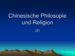 Chinesische Philosopie und Religion