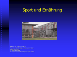 Sportfachbetreuertagung 2015 - Vortrag Dr. Wolfgang Friedrich