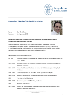 CV Rudi Glockshuber