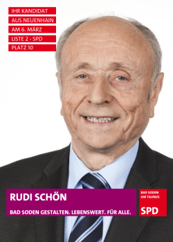 SPD Rudi Schön - SPD Bad