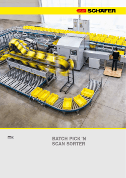 Batch pick `n scan sorter
