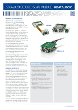 DSE0420 2D DECODED SCAN MODULE