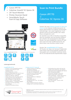 Scan to Print Bundle Canon iPF770 + Colortrac SC 36 MFP