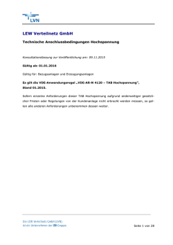 LEW Verteilnetz GmbH - LEW Verteilnetz im &Uuml;berblick