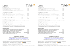 TIAN`9 - TIAN Bistro