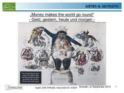 Dieter M. Seyfarth &ndash; Vortrag Donnerstagskolloquium