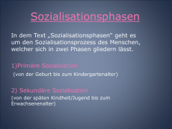 Sozialisationsphasen