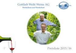 Preisliste 2016 - welti