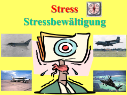 Stress - Stressbewältigung