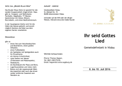 Ihr seid Gottes Lied