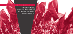 Seid wachsam, dass über Deutschland nie wieder die Nacht