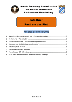 Infobrief September 2015 - AELF Pfarrkirchen