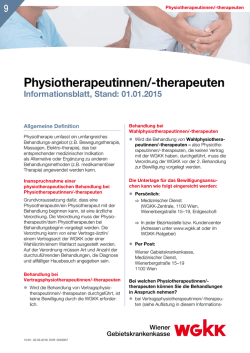 Physiotherapeutinnen/-therapeuten