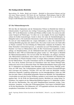 Die Stadtgeschichte Bielefelds