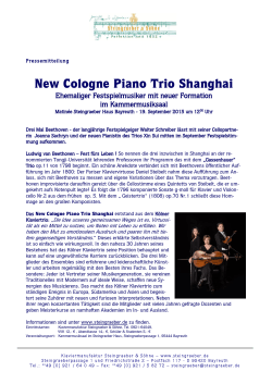New Cologne Piano Trio Shanghai