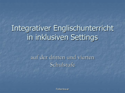 Integrativer Englischunterricht